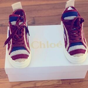 Chloe’ “Laura” Multicolor Crochet Sneaker